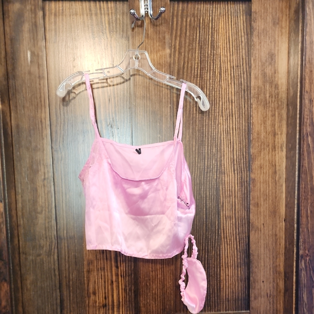 Fashion Nova Pink Satin Pajama Set